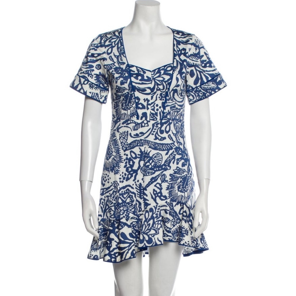 ALEXIS printed mini dress